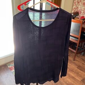 Apt. 9 Black Sheer Blouse
